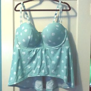 NWOT Lame Bryant Cacique swim top 44DDD